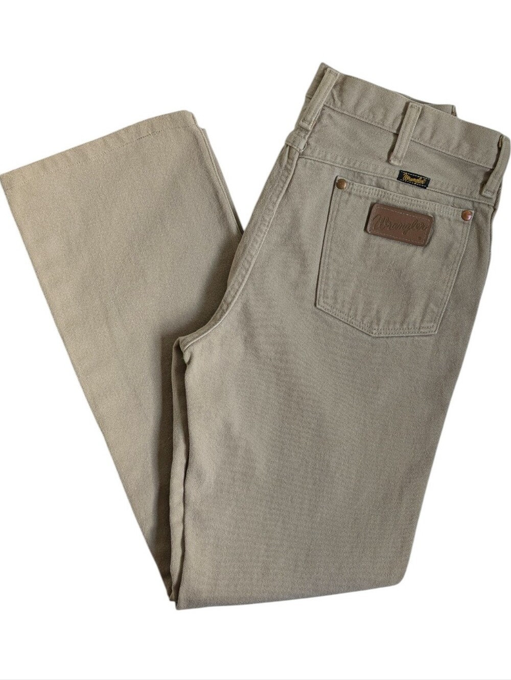 Vintage 90s Wrangler Beige Straight Leg Jeans